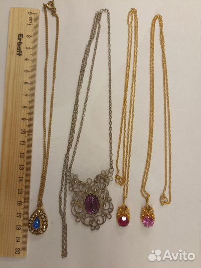 Подвеска с цепочкой СССР кулон винтаж