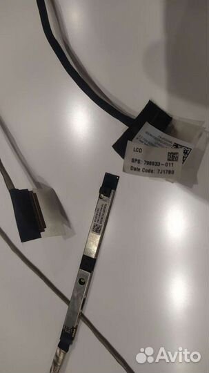 Шлейф матрицы+ камера, антена wifi HP 15-bw590ur