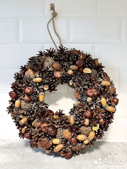 Новогодний/ рождественский венок/украшение