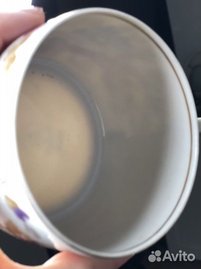 Фарфоровая чайная пара Красный Фарфорист1952г