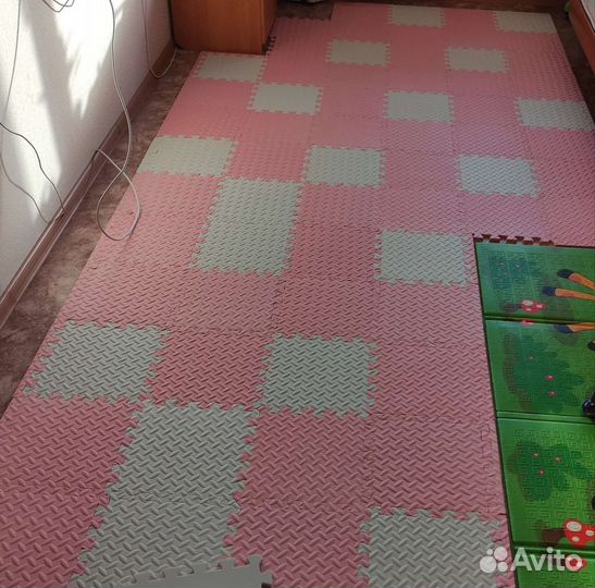 Детский игровой коврик пазл (24шт) 30*30*1см