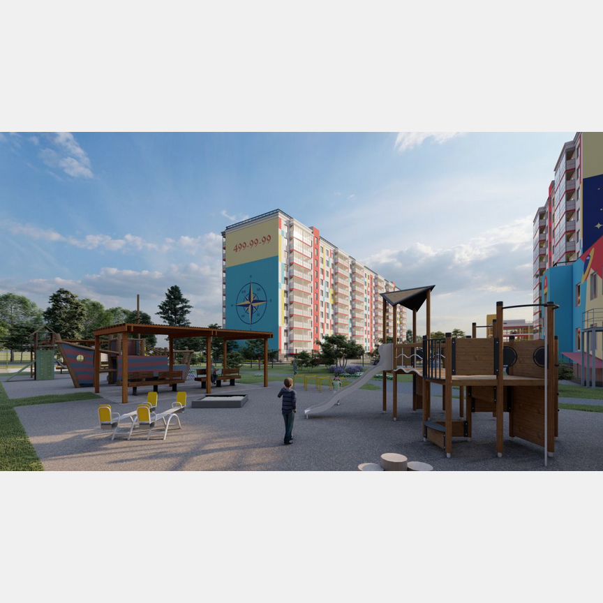 1-к. квартира, 58,3 м², 9/10 эт.