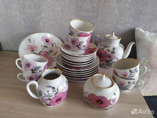 Чайный сервиз СССР лфз на 6 персон