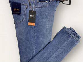Мужские Оригинальные прямые летние джинсы boss