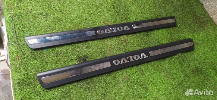 Накладки на порог салона пара передние Volvo V70