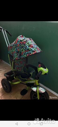 Детский 3х колесный велосипед с ручкой