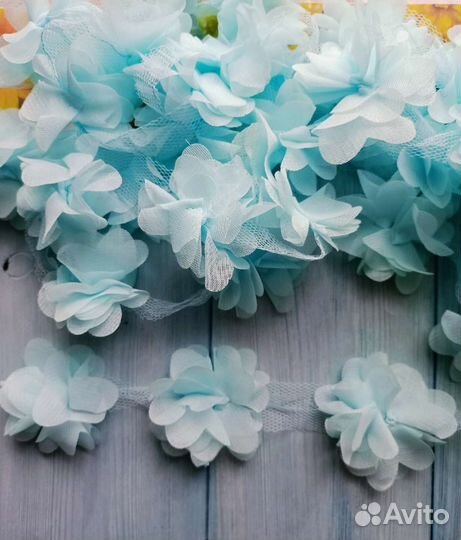 Шифоновые цветы