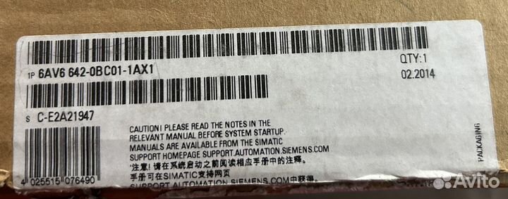 Панель оператора siemens simatic TP177B DP-6 mstn