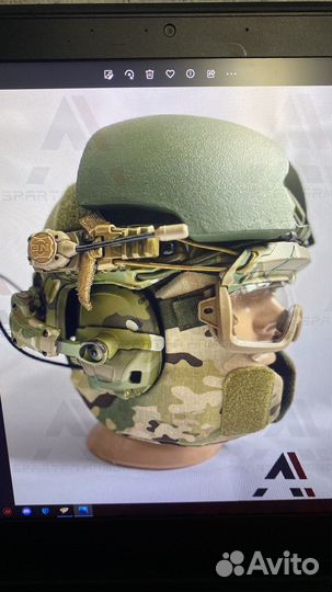 Баллистический шлем бр 2 арамид комплект