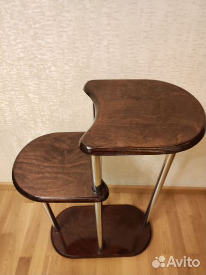 Подставка под цветы или декор дерево металл