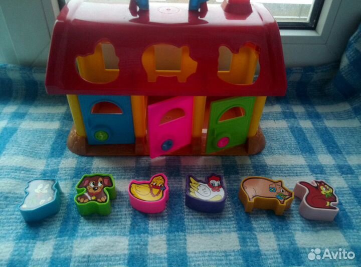 Сортер домик с животными полесье