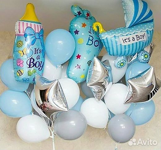 Воздушные шарики на выписку из роддома