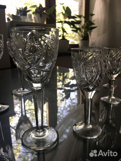 Хрустальные рюмки,стаканы,кружки в добор. Много