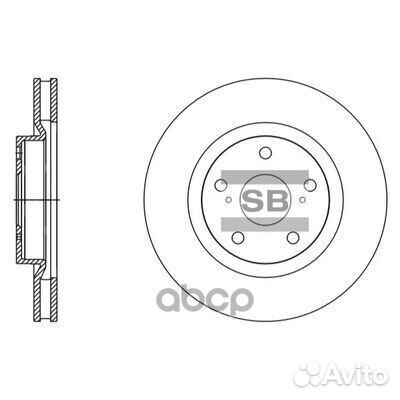 Диск тормозной (43512-42050) SD4082 Sangsin brake