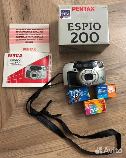 Плёночный фотоаппарат pentax espio 200