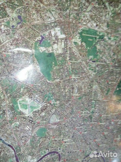 Снимок Москвы из космоса. 1998г. 94х68см