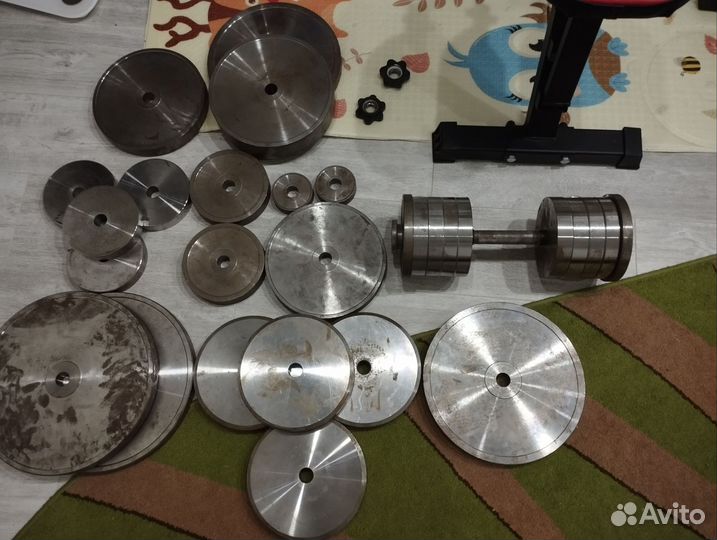 Штанга гриф блины скамья гири б/у