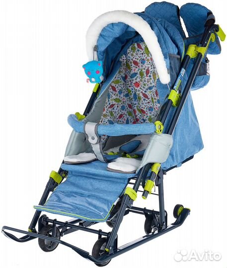 Коляска санки б/у