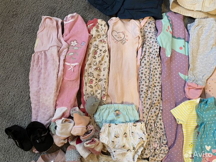 Вещи пакетом для девочки 56 62 68 74 80