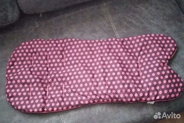 Матрасик флисовый в коляску, санки, шезлонг