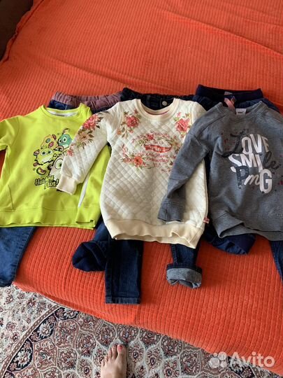 Вещи пакетом на девочку на рост 110см