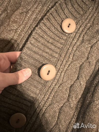 Кардиган теплый удлиненный