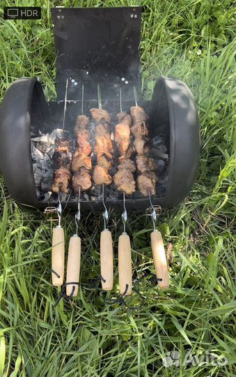 Мангал из газового баллона ручной работы