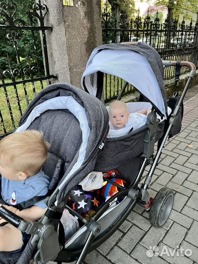 Коляска 2 в 1 для двойни и погодок FD-Design Zoom