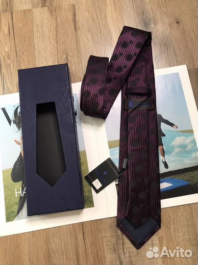 Галстук Италия перламутрово-фиолетовый
