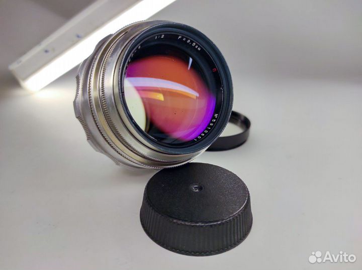 Объектив Юпитер-9 белый 1:2 F8,5см, кмз, 1959г