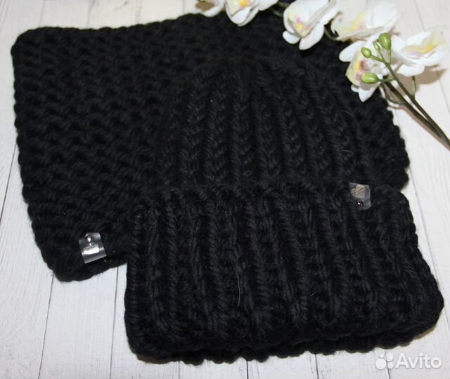 Шапка и снуд крупной вязки