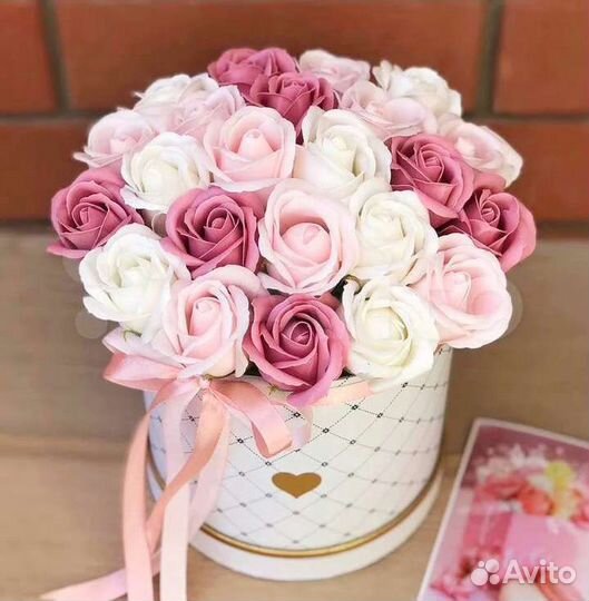 Букеты из декоративных мыльных роз в наличии и на