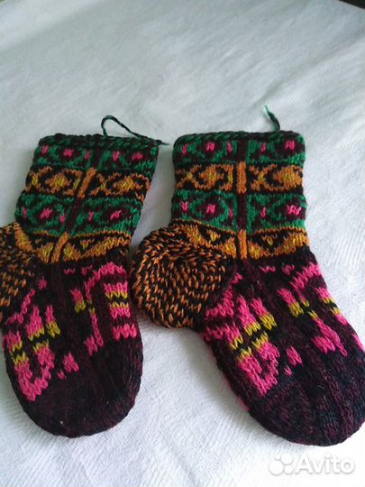 Детские джурабы 100 шерсть СССР