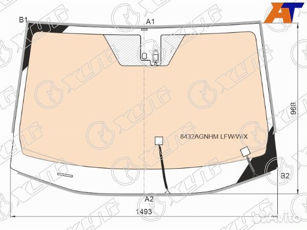 Стекло лобовое toyota RAV4