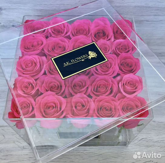 Акриловые коробки для цветов, праздник