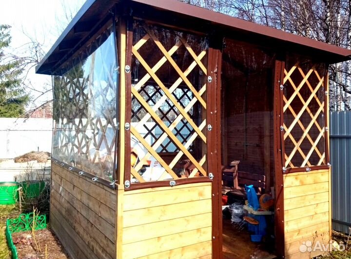 Мягкое стекло для беседок