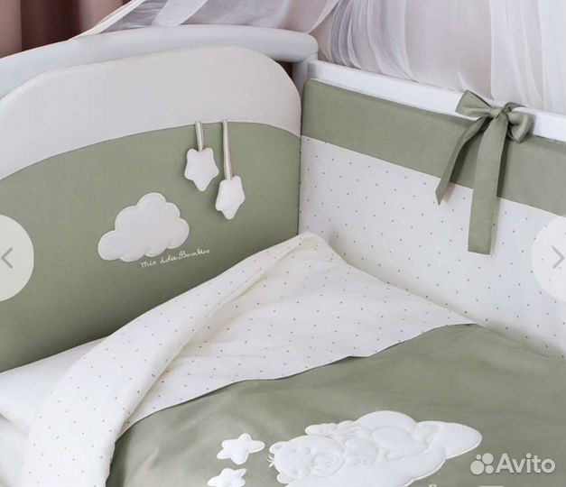 Комплект в кроватку Perina бортики, одеяло, кпб