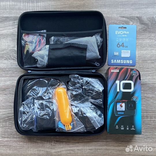 GoPro Hero 10 Black новая + Аксессуары