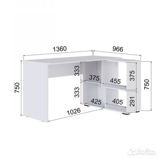 Компьютерный стол в упаковке 