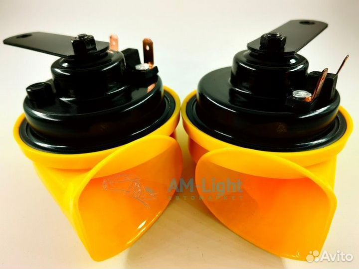 Звуковой сигнал hella 400/500 Hz, 105-118dB, 2 шт