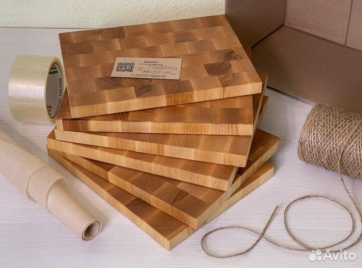 Доска кухонная разделочная торцевая компактная