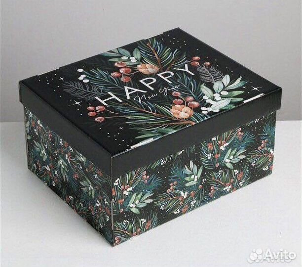 Коробка подарочная новогодняя