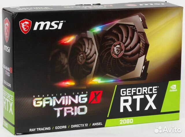 Видеокарта GeForce RTX 2080 8 GB купить в Омске | Электроника | Авито