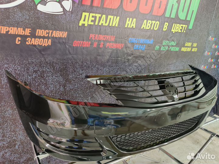 Бампер передний Renault Logan (08-14) фаза 2