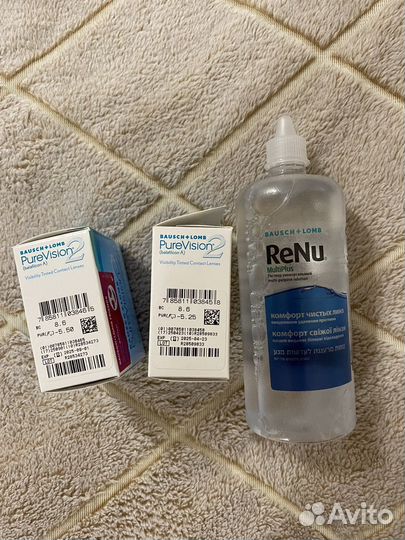 Контактные линзы PureVision 2 на месяц -5,5 -5,25