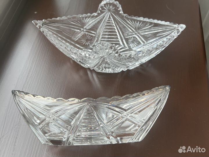 Хрустальная конфетница СССР