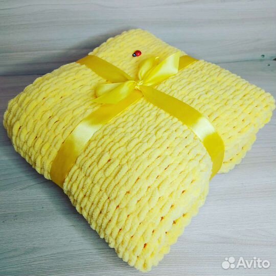 Плед детский вязаный ручная работа