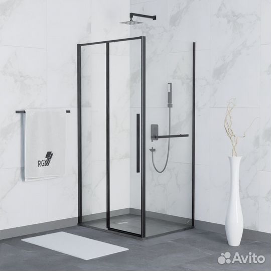 Душ. уголок RGW 120x80 Черный Stilvoll 323242128