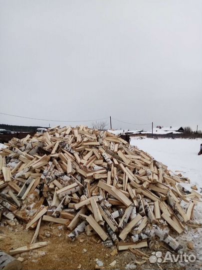 Дрова березовые, сухие, колотые. Есть смесь