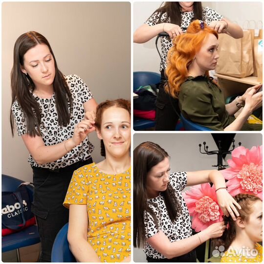 Локоны, плетение кос, прически, афрокудри